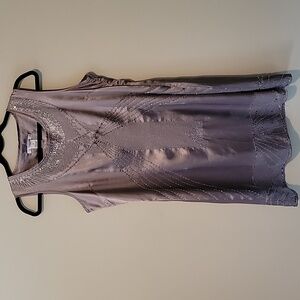 Like New Vertigo Paris beaded dress!  Size Medium. Champagne color.